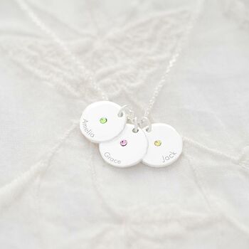 Contemporary Birthstone Personalised Necklace, 6 of 11