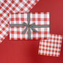 Red, White And Pink Gingham Wrapping Paper, thumbnail 7 of 9