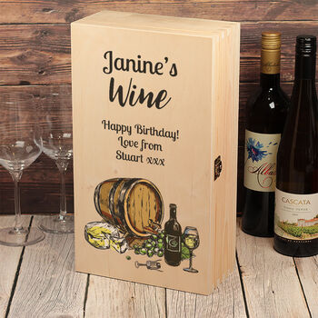White Or Red Double Wine Bottle Gift Box, 4 of 7