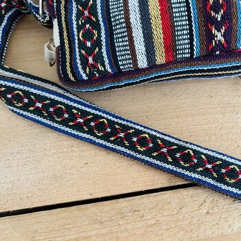 Mini Striped Bohemian Shoulder Bag, 11 of 12
