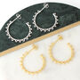 18ct Gold Plated Or Silver Sun Hoop Earrings, thumbnail 3 of 7