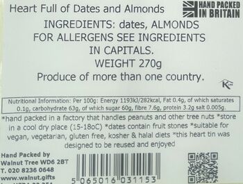 Heart Full Of Dates Studded With Almonds, 7 of 7