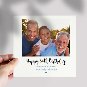 Photo Birthday Card For 60th, 70th, 80th Birthday, 6 of 10