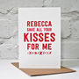 Save Your Kisses Personalised Valentine's Card, thumbnail 2 of 3
