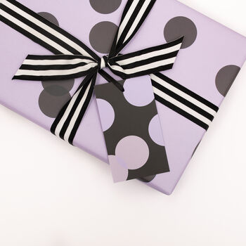 Luxury Polka Dot Wrapping Paper, Purple, 3 of 6