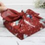 Set Of Three Reusable Fabric Christmas Gift Wraps, thumbnail 2 of 10