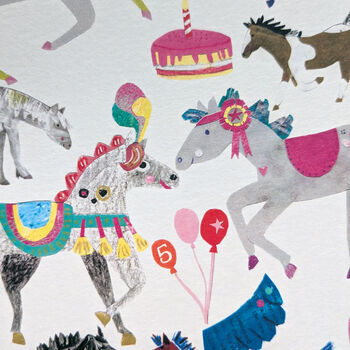 Personalised Pony Mad Big Birthday Card, 7 of 10