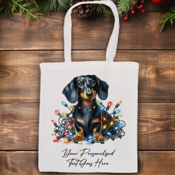 Personalised Dachshund In Christmas Lights, 10 of 12