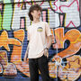 Ripe Records Unisex 90s Style Rave T Shirt In Peach, thumbnail 6 of 6