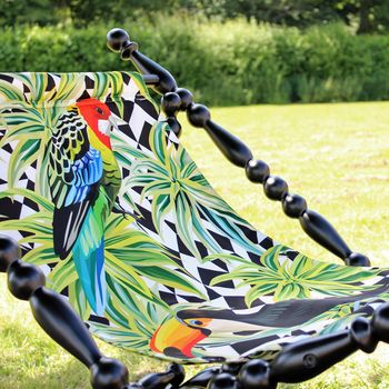 Folding Deckchair With Parrot Design, 4 of 7