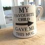 Tankard Mug In Favorite Child Design, thumbnail 6 of 9