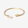 Ouroboros Snake Gold Plated Bracelet, thumbnail 1 of 5