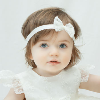 Ava Personalised Lace Christening Gown, 8 of 12