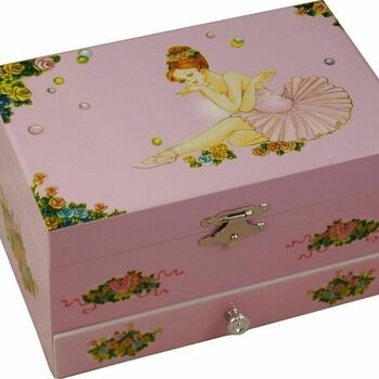 Pink Ballerina Music Jewellery Box, 7 of 12