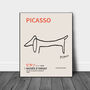 Picasso Japanese Dachshund Exhibition Art Print, thumbnail 2 of 3