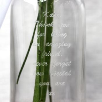 Personalised Glass Bottle Vase, 6 of 8