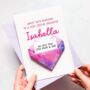 Personalised Origami Birthday Card – Cosmic Galaxy Design For Daughter, Son, Teenage Birthday, thumbnail 2 of 4