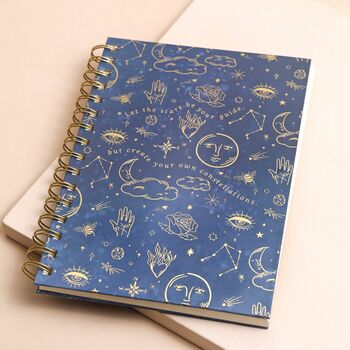 Blue Starry Night Lined Notebook, 2 of 5