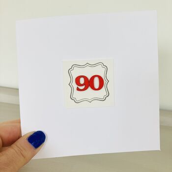 90th Handmade Card, 2 of 3