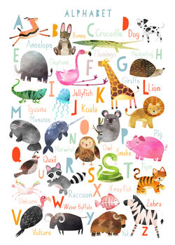 Animal Alphabet Print, 6 of 9