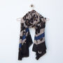 Leopard Print Stripe Personalised Summer Scarf, thumbnail 3 of 12