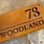 Corten Steel House Name Sign, thumbnail 11 of 12