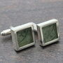 Vintage Stamp Cufflinks In Sterling Silver, thumbnail 4 of 10