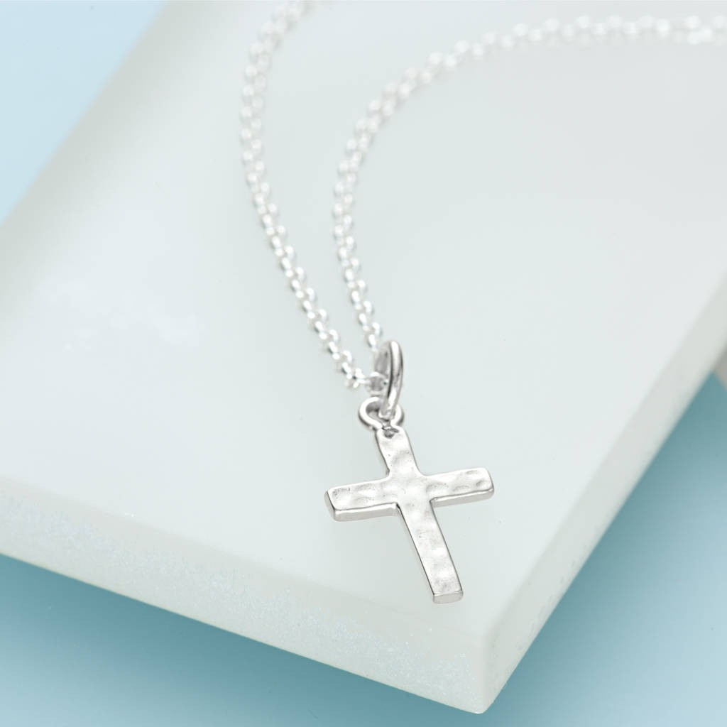 Cross Necklace With Personalised Message Card By Lily Charmed ...