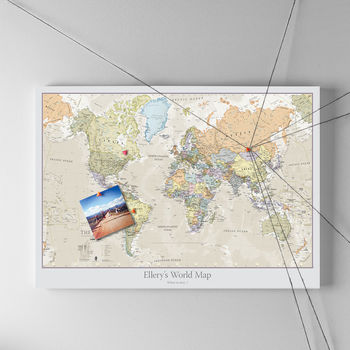 Personalised Classic World Map, 9 of 12