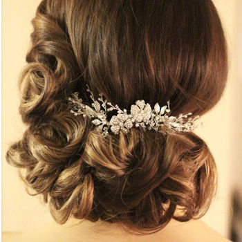 Olivia Swarovski Crystal And Pearl Hair Vine, 2 of 6