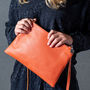 Jemma Personalised Leather Clutch Or Cross Body Handbag, thumbnail 2 of 4
