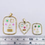 Hand Made Cute Heart Characters Earrings Small, thumbnail 7 of 11