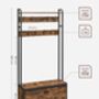 Coat Rack Hall Tree With Bench And Shoe Storage, thumbnail 2 of 11