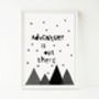Adventure Is Out There, Kids Nursery Print, thumbnail 2 of 4