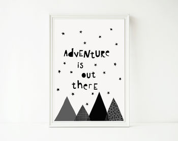 Adventure Is Out There, Kids Nursery Print, 2 of 4