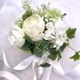 The Georgina White Rose And Peony Bridal Bouquet, thumbnail 4 of 12