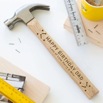 Personalised Engraved Father's Day Hammer For Dad, 2 of 2