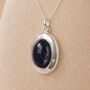 Personalised Sterling Silver Night Sky Gemstone Photo Locket Necklace, thumbnail 1 of 6