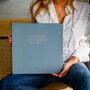 Large Linen Wedding Album With Minimalist Font, thumbnail 1 of 12