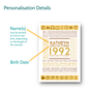 Personalised 30th Birthday Print Year Facts 1994 Gift, thumbnail 4 of 12