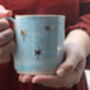 Handmade Pottery Light Blue Starry Mug, thumbnail 5 of 8