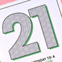 Happy 21st Birthday To A Wonderful Son Card, thumbnail 4 of 5