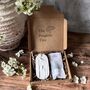 Snowdrops Car Air Freshener Botanical Hanging Diffuser, thumbnail 2 of 4