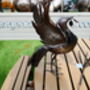Liver Bird Medium Metal Sculpture, thumbnail 4 of 6