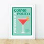 Cosmopolitan Cocktail Poster, thumbnail 4 of 5