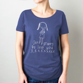 Woman's T Shirt Printed With Your Child's Drawing, 6 of 7