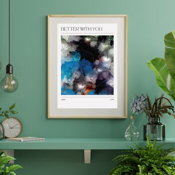 James Better With You Abstract Song Art Print, 3 of 3