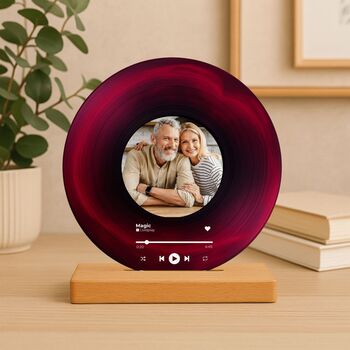 Personalised Music Plaque With Photo Printed, 5 of 11