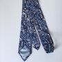Hand Stitched Liberty Of London Blue Neck Tie, thumbnail 3 of 5
