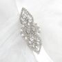 Estelle Deco Diamante And Pearl Wedding Garter, thumbnail 3 of 9